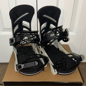 Men’s Burton Mission Re:Flex Snowboard Bindings 2021 - Gray/Green M